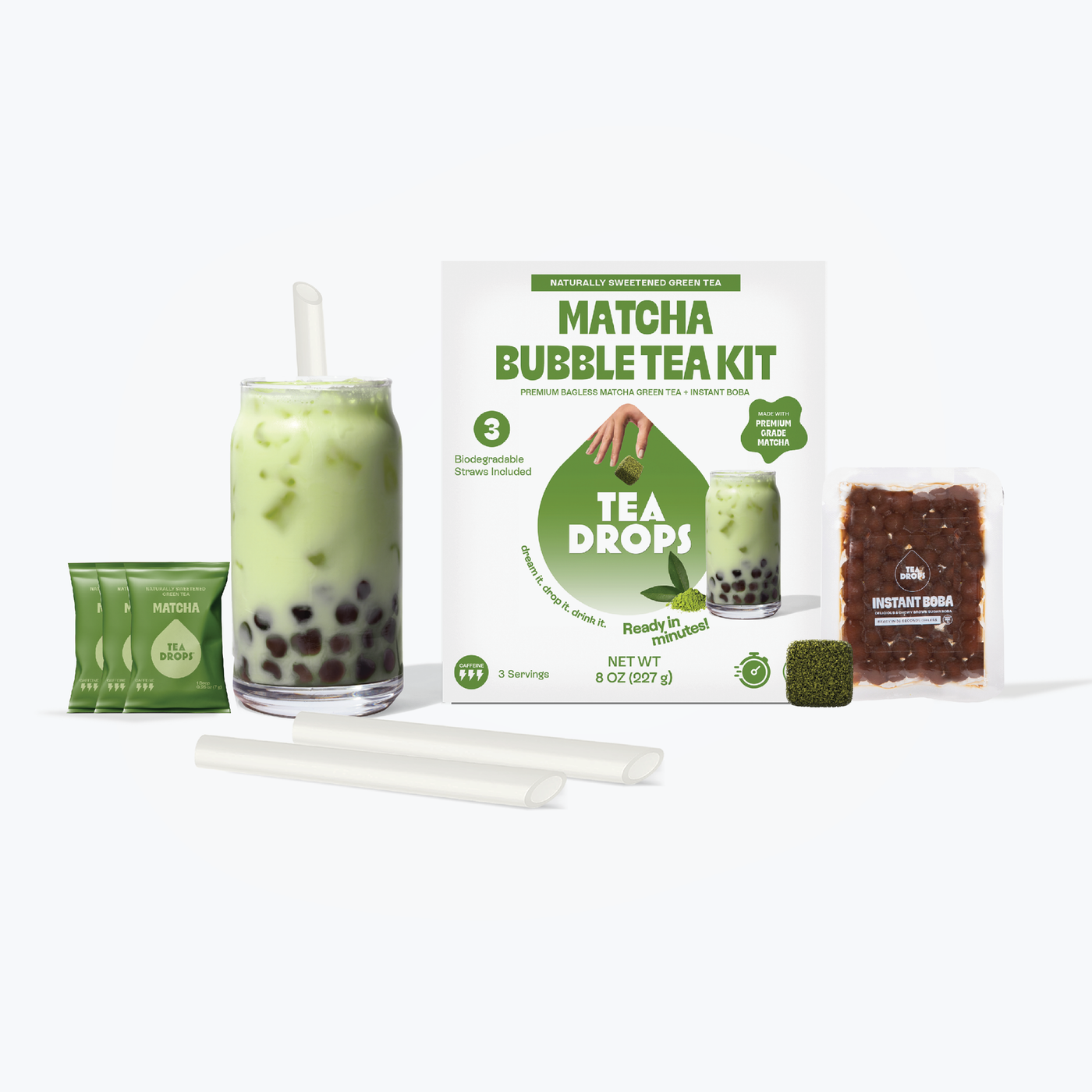 Matcha Boba Kit (3 Servings)
