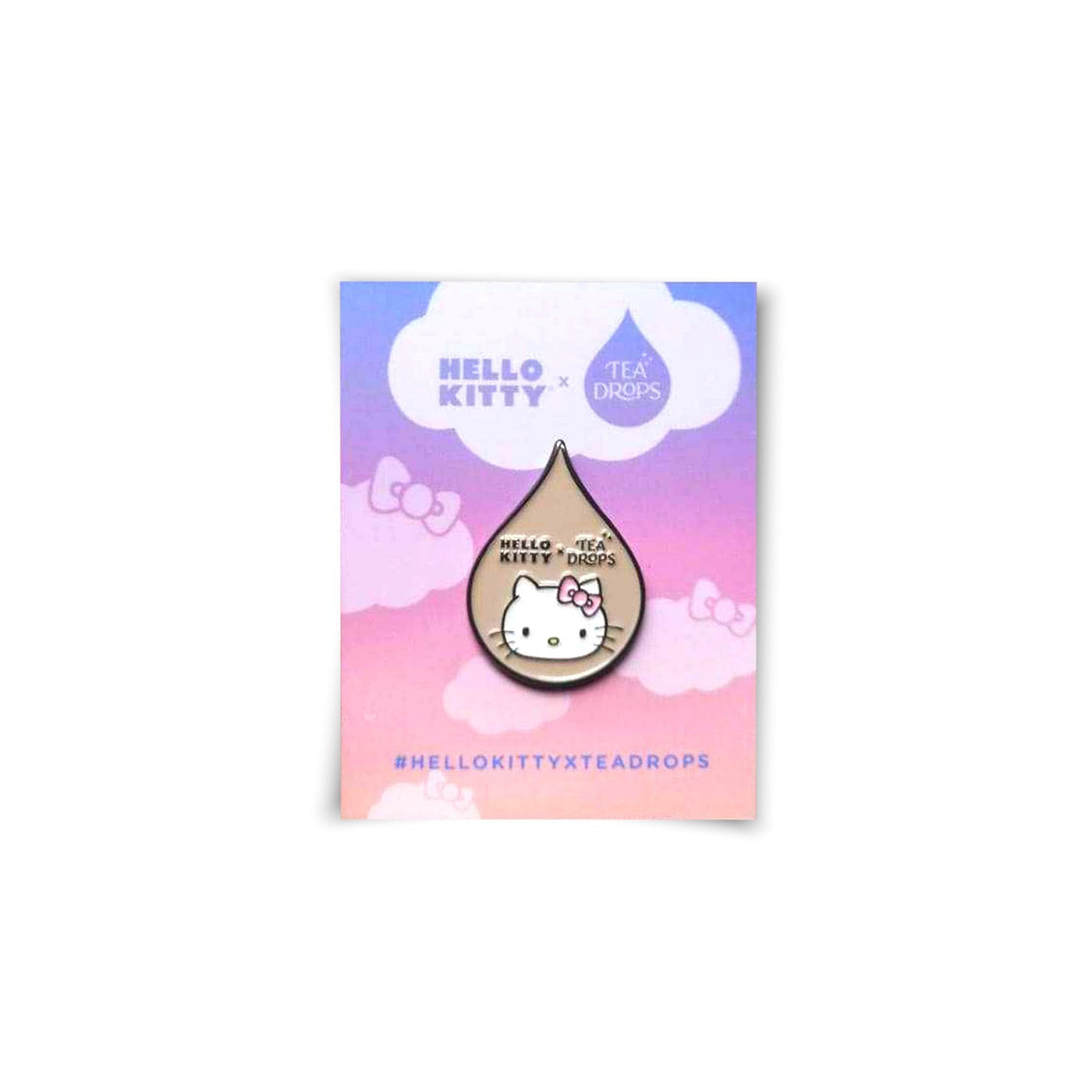 Tea Drops x Hello Kitty: Limited Edition Enamel Pins - Pin 1 - Tea Drop Shaped