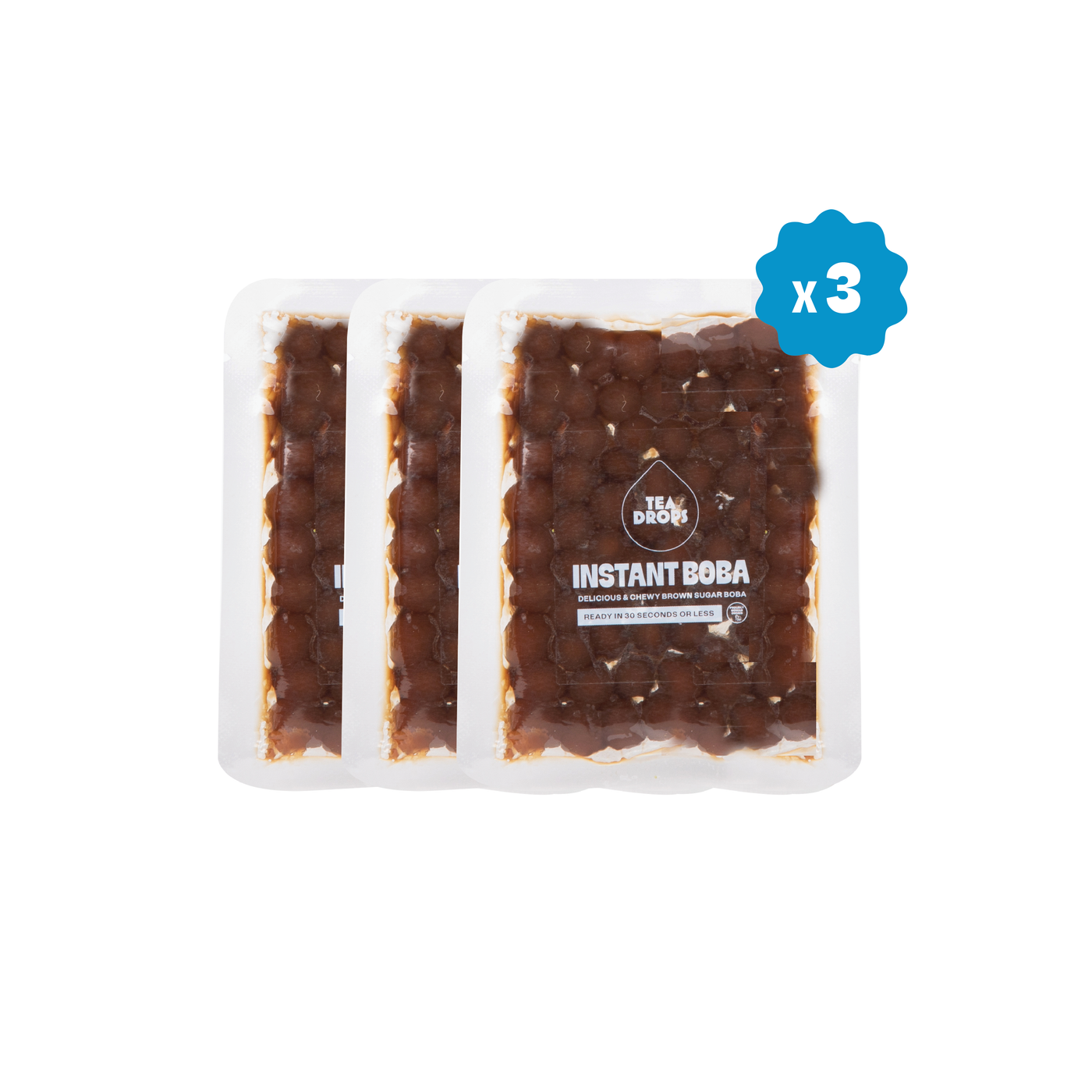 Brown Sugar Instant Boba Pearls - 3 Pack
