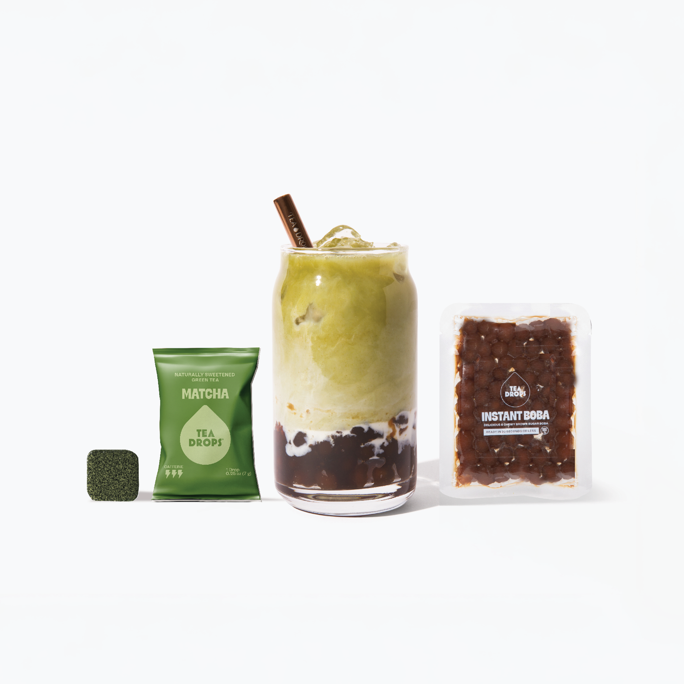 Matcha boba tea